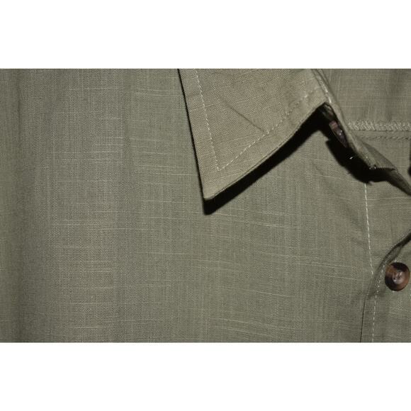 STILLWATER SUPPLY CO. NEW $60 Slub Button Down Cotton Shirt‎ Olive Men's XL - Picture 3 of 4